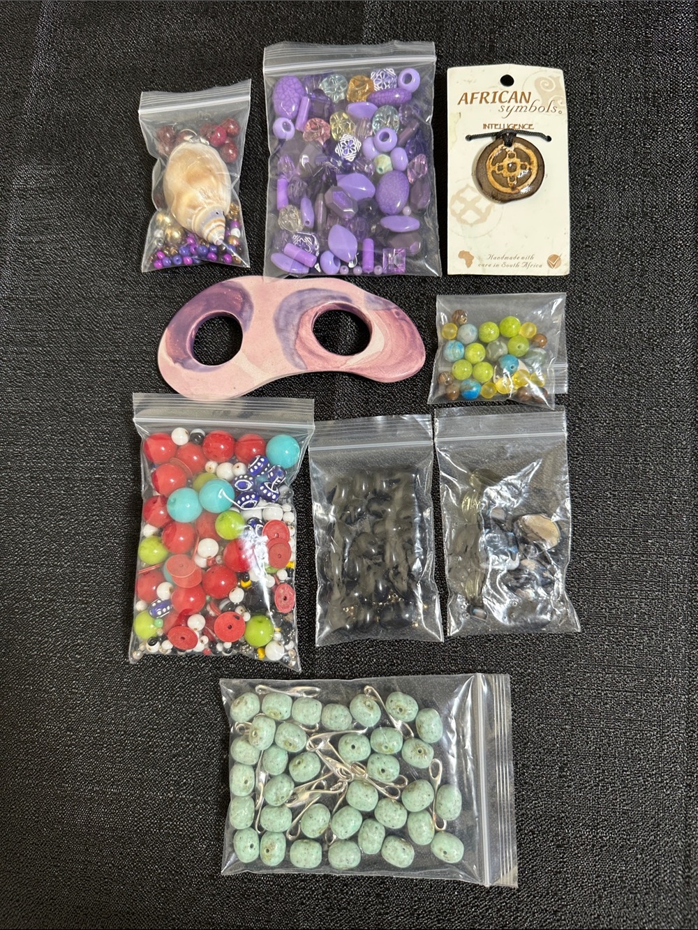 Mixed Lot Of Loose Beads & Jewelry Making Accessories